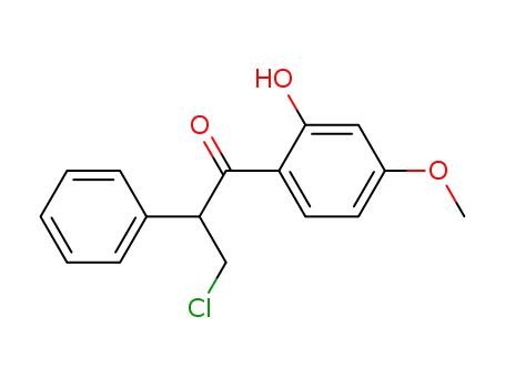 1-Propanone, 3-chloro-1-(2-hydroxy-4-methoxyphenyl)-2-phenyl-