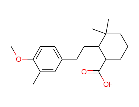 2-[2-(4-Methoxy-3-methyl-phenyl)-ethyl]-3,3-dimethyl-cyclohexanecarboxylic acid