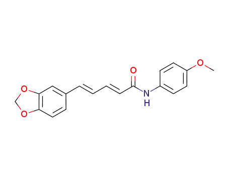 Molecular Structure of 1087058-32-9 ((2E,4E)-5-(benzo[d][1,3]dioxol-5-yl)-N-(4-methoxyphenyl)penta-2,4-dienamide)