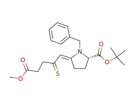 (S)-1-Benzyl-5-[4-methoxycarbonyl-2-thioxo-but-(E)-ylidene]-pyrrolidine-2-carboxylic acid tert-butyl ester