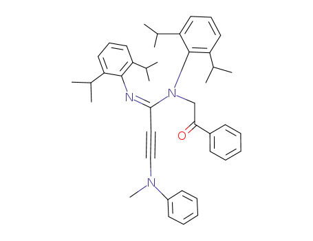 N<sup>1</sup>,N<sup>2</sup>-Bis(2,6-diisopropylphenyl)-3-<methyl(phenyl)amino>-N<sup>1</sup>-phenacylpropiolamidin