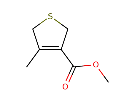 Molecular Structure of 93850-02-3 (3-Thiophenecarboxylic acid, 2,5-dihydro-4-methyl-, methyl ester)