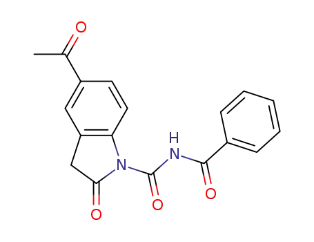 1-(N-benzoylcarbamoyl)-5-acetyloxindole