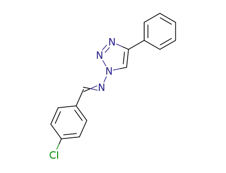 1H-1,2,3-Triazol-1-amine, N-[(4-chlorophenyl)methylene]-4-phenyl-