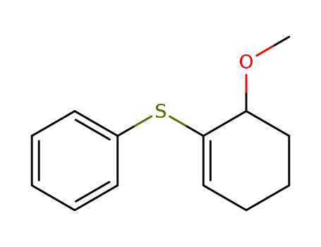 Molecular Structure of 114501-82-5 (Benzene, [(6-methoxy-1-cyclohexen-1-yl)thio]-)