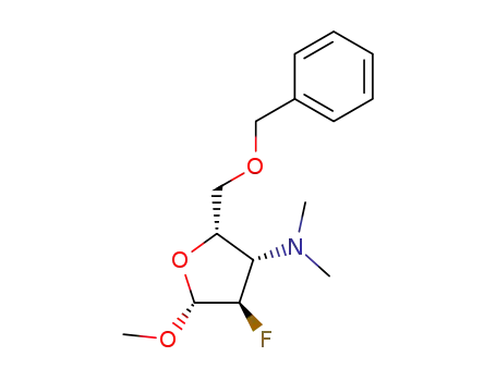 5-O-Benzyl-2,3-didesoxy-3-dimethylamino-2-fluoro-β-D-xylofuranoside de methyle
