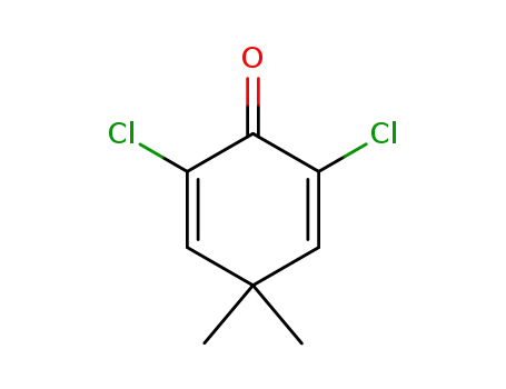 Molecular Structure of 61305-56-4 (2,5-Cyclohexadien-1-one, 2,6-dichloro-4,4-dimethyl-)