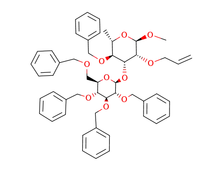 Methyl 2-O-allyl-4-O-benzyl-3-O-(2,3,4,6-tetra-O-benzyl-β-D-glucopyranosyl)-α-L-rhamnopyranoside