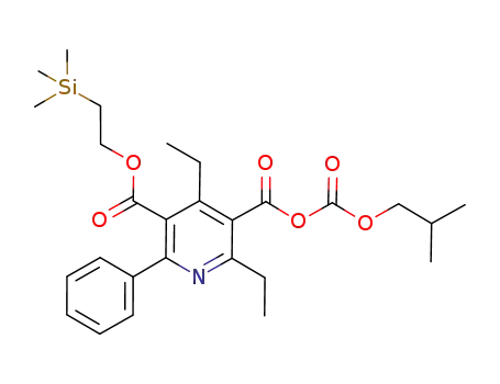 2-(trimethylsilyl)ethyl 4,6-diethyl-5-({[(2-methylpropoxy)carbonyl]oxy}carbonyl)-2-phenylpyridine-3-carboxylate