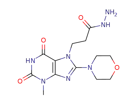 β-(3-Methyl-8-N-morpholino-7-xanthinyl)propionyl hydrazide