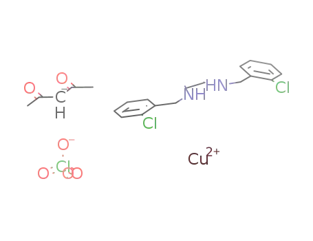 [Cu(acetylacetonato)(1,6-bis(2-chlorophenyl)-2,5-diazahexane)]ClO<sub>4</sub>