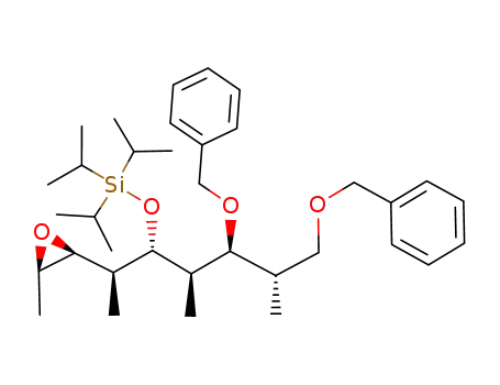 {(1R,2R,3S,4S)-3,5-Bis-benzyloxy-2,4-dimethyl-1-[(S)-1-((2S,3R)-3-methyl-oxiranyl)-ethyl]-pentyloxy}-triisopropyl-silane