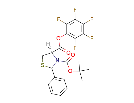3,4-Thiazolidinedicarboxylic acid, 2-phenyl-, 3-(1,1-dimethylethyl)
4-(pentafluorophenyl) ester