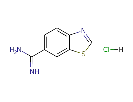 1,3-benzothiazole-6-carboxamidinium chloride