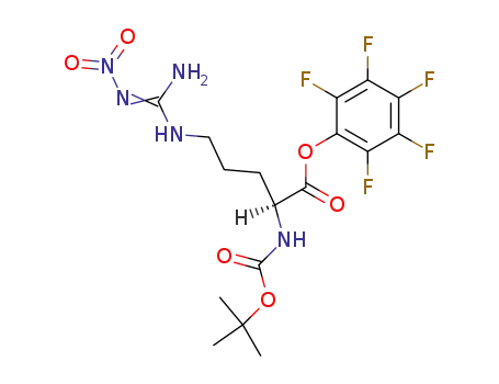 Molecular Structure of 57866-90-7 (N<sup>α</sup>-tert-butoxycarbonyl-N<sup>ω</sup>-nitro-L-arginine pentafluorophenyl ester)