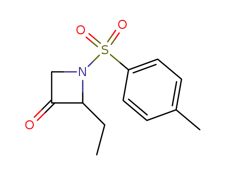 Molecular Structure of 82380-63-0 (3-Azetidinone, 2-ethyl-1-[(4-methylphenyl)sulfonyl]-)