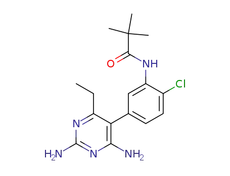 2,4-Diamino-5-(4-chloro-3-trimethylacetamidophenyl)-6-ethylpyrimidine