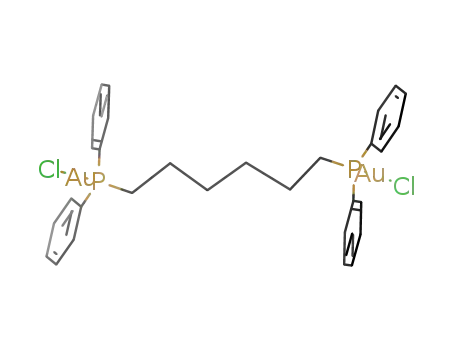 Molecular Structure of 64659-16-1 (Au2Cl2{μ-Ph2P(CH2)6PPh2})