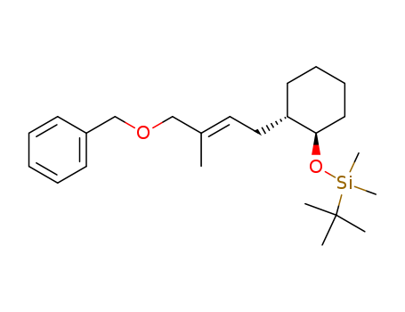Silane,(1,1-dimethylethyl)dimethyl[[2-[3-methyl-4-(phenylmethoxy)-2-butenyl]cyclohexyl]oxy]-,[1a,2b(E)]- (9CI)