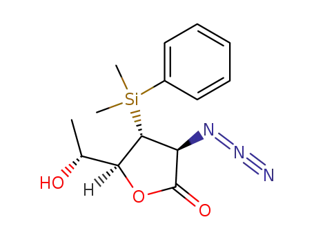 (3S,4R,5S)-3-Azido-4-(dimethyl-phenyl-silanyl)-5-((R)-1-hydroxy-ethyl)-dihydro-furan-2-one