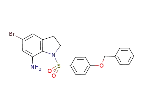 5-bromo-1-(4-benzyloxy-benzenesulfonyl)-2,3-dihydro-1H-indol-7-yl-amine