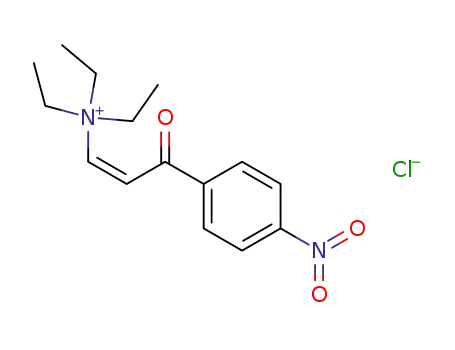 Triethyl-[(Z)-3-(4-nitro-phenyl)-3-oxo-propenyl]-ammonium; chloride