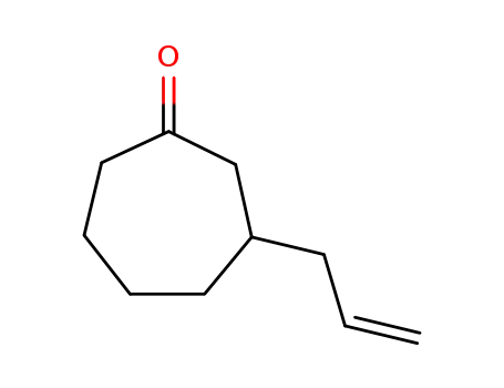 Molecular Structure of 77802-58-5 (Cycloheptanone, 3-(2-propenyl)-)