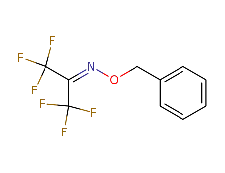 Molecular Structure of 74387-54-5 (2-Propanone, 1,1,1,3,3,3-hexafluoro-, O-(phenylmethyl)oxime)
