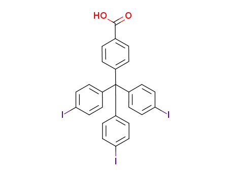 4-tris(4-iodophenyl)methylbenzoic acid