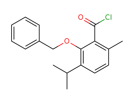 2-(Benzyloxy)-6-methyl-3-(propan-2-yl)benzoyl chloride