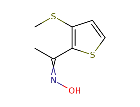 (E)-2-acetyl-3-methylthiothiophen oxime