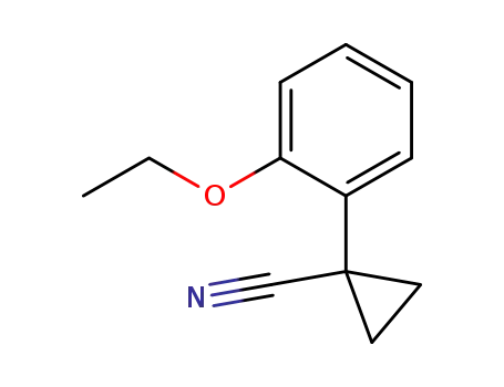 Molecular Structure of 74204-97-0 (1-(2-Ethoxy-phenyl)-cyclopropanecarbonitrile)