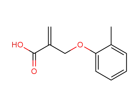 Molecular Structure of 95532-64-2 (2-Propenoic acid, 2-[(2-methylphenoxy)methyl]-)