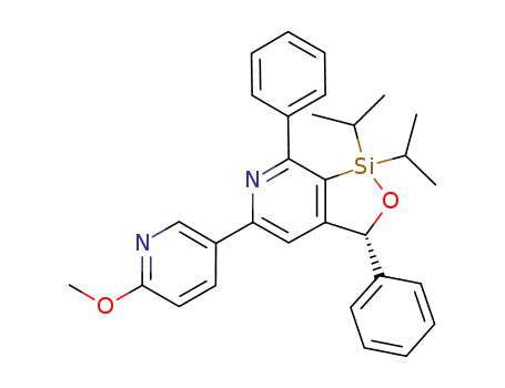 (R)-1,1-diisopropyl-5-(6-methoxypyridin-3-yl)-3,7-diphenyl-1,3-dihydro-[1,2]oxasilolo[3,4-c]pyridine