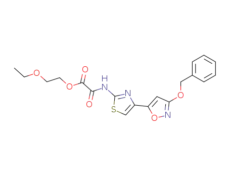 N-[4-(3-Benzyloxy-isoxazol-5-yl)-thiazol-2-yl]-oxalamic acid 2-ethoxy-ethyl ester