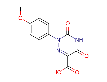 1,2,4-Triazine-6-carboxylic acid,
2,3,4,5-tetrahydro-2-(4-methoxyphenyl)-3,5-dioxo-