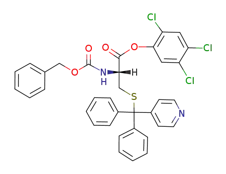 N-benzyloxycarbonyl-S-(diphenyl-4-pyridylmethyl)-L-cysteine 2,4,5-trichlorophenyl ester