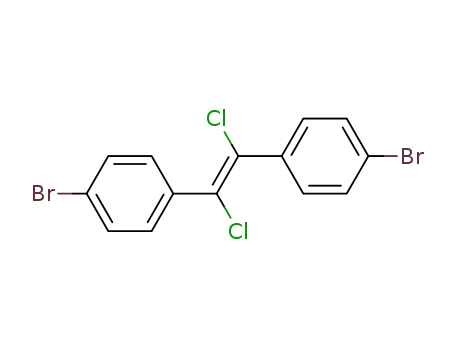 Molecular Structure of 19939-77-6 (trans-1,2-dichloro-1,2-bis(4'-bromophenyl)ethylene)