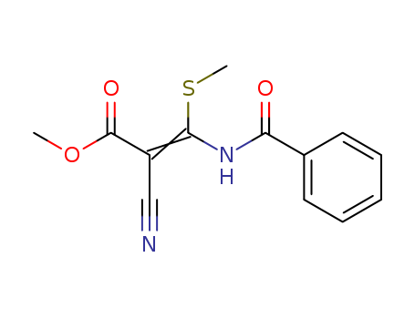 Methyl 3-(benzoylamino)-2-cyano-3-(methylthio)acrylate, 97+%