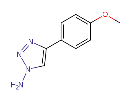 Molecular Structure of 17076-61-8 (1H-1,2,3-Triazol-1-amine, 4-(4-methoxyphenyl)-)