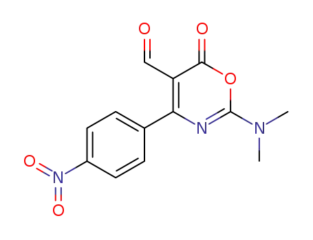 2-Dimethylamino-4-(4-nitro-phenyl)-6-oxo-6H-[1,3]oxazine-5-carbaldehyde