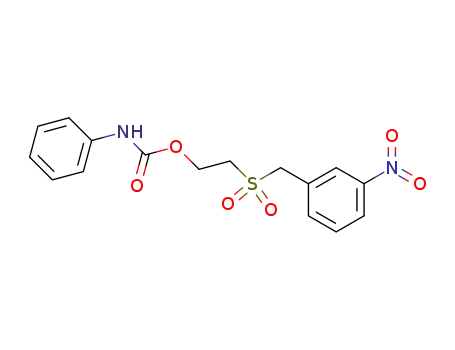 Molecular Structure of 118709-88-9 (Phenyl-carbamic acid 2-(3-nitro-phenylmethanesulfonyl)-ethyl ester)