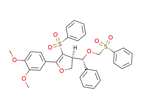 (4R,αS)-2-(3,4-dimethoxyphenyl)-3-phenylsulphonyl-4-(α-phenylsulphonylmethoxybenzyl)-4,5-dihydrofuran