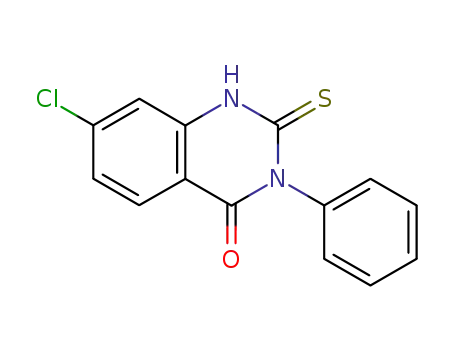 Molecular Structure of 13165-15-6 (7-CHLORO-3-PHENYL-2-THIOXO-2,3-DIHYDRO-4(1H)-QUINAZOLINONE)