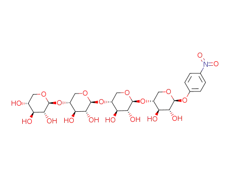 4-nitrophenyl O-β-D-xylopyranosyl-(1<*>4)-bis<O-β-D-xylopyranosyl-(1<*>4)>-β-D-xylopyranoside