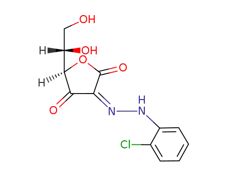Molecular Structure of 111205-85-7 (L-threo-2,3-Hexodiulosono-1,4-lacton-2-(o-chlor-phenylhydrazon))
