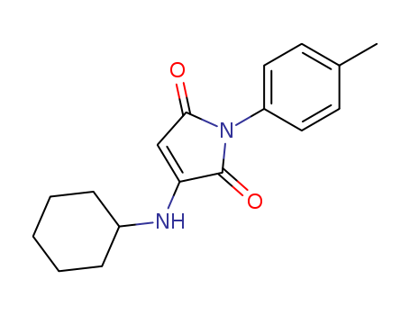 1H-Pyrrole-2,5-dione, 3-(cyclohexylamino)-1-(4-methylphenyl)-