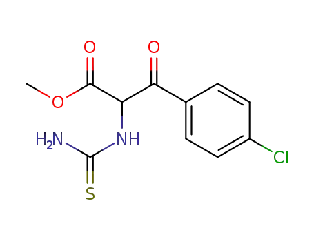 Phenylalanine, N-(aminothioxomethyl)-4-chloro-b-oxo-, methyl ester