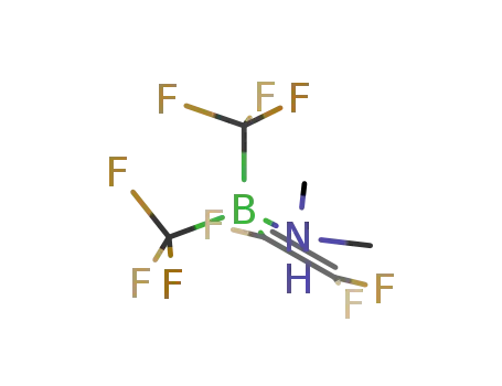 Molecular Structure of 300655-75-8 (dimethylamine-trifluoroethenylbis(trifluoromethyl)borane)