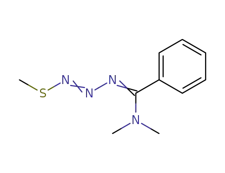 Benzenemethanamine,
N,N-dimethyl-a-[3-(methylthio)-2-triazenylidene]-